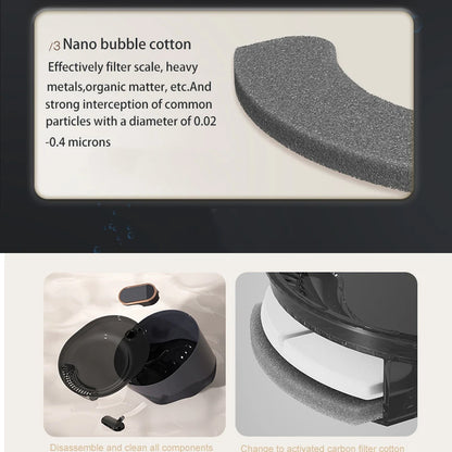 6/12Pc Cat Water Fountain Replaced Filter Elements Activated Carbon Replacement Filters for Pet Fountain Feeders Accessories